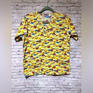 Disney SpongeBob SquarePants Scrub Top Size Small (S)